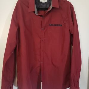 Burgundy dress shirt